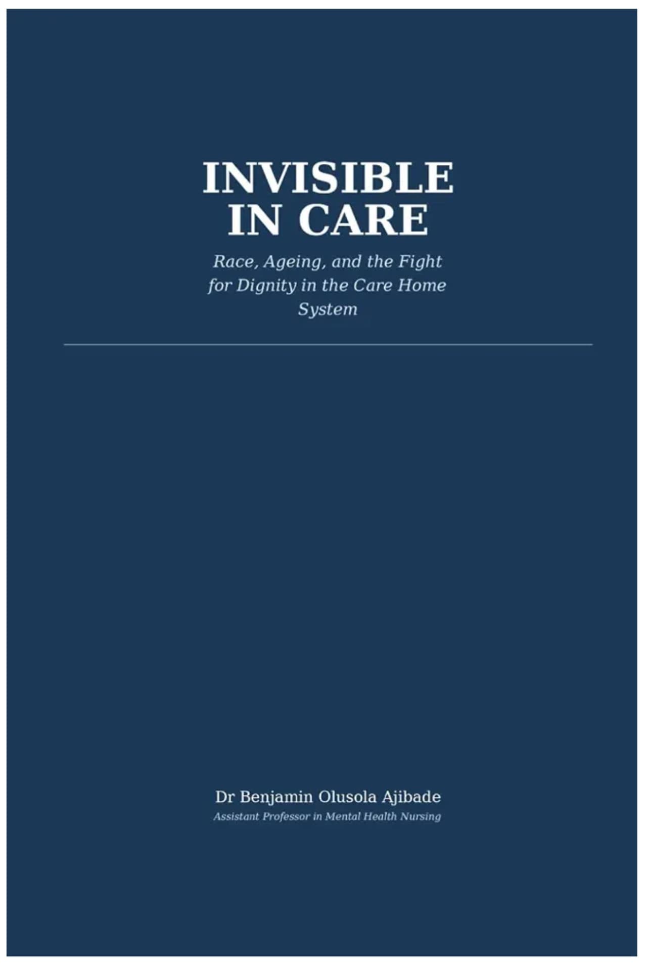 Invisible in Care — front cover