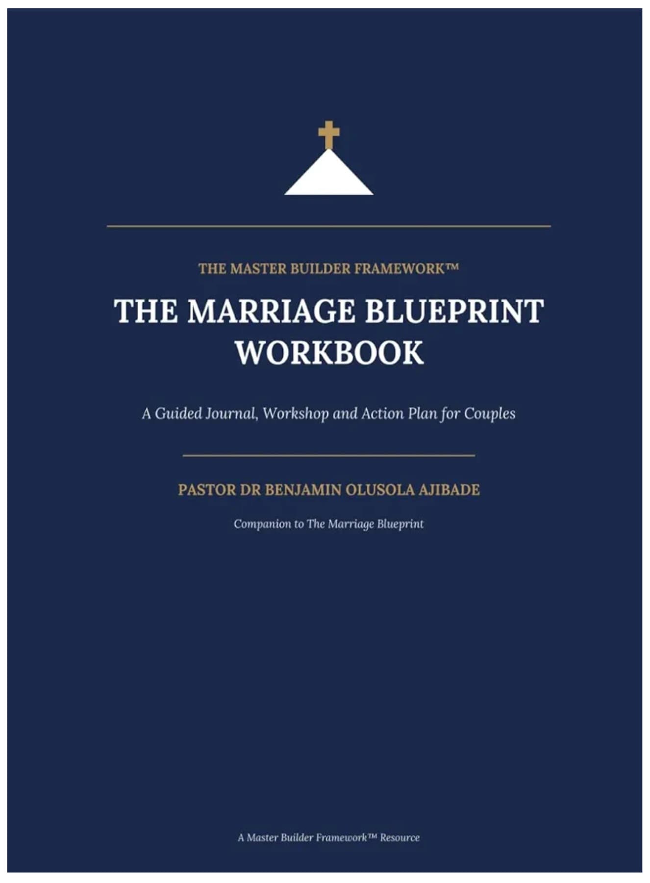 The Marriage Blueprint Workbook — front cover
